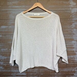 Alexandre Laurent Cotton Blend Sweater Lightweight Minimal Laggen Look Womens S